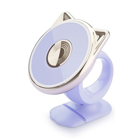 ESSAGER Universalholder med søde katteører til bilmontering - Lilla