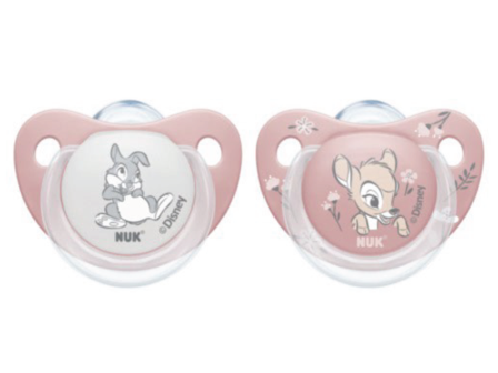 NUK Trendline Silikon Smokk S1 Bambi, 0-6 mnd, 1 stk.
