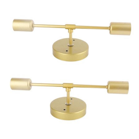 2 kpl kylpyhuoneen seinävalaisin metalli kylpyhuone meikki seinävalaisin E26 lampulle pukeutumishuone olohuone ravintola kulta
