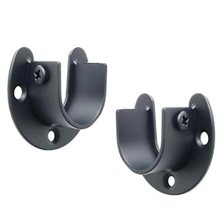 U-formet stangbrakett i rustfritt stål, dusjforhengsholder, 200 kg