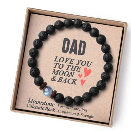 Pärlarmband Vulkansten Armband TILL MIN PAPPA TILL MIN PAPPA To My Dad