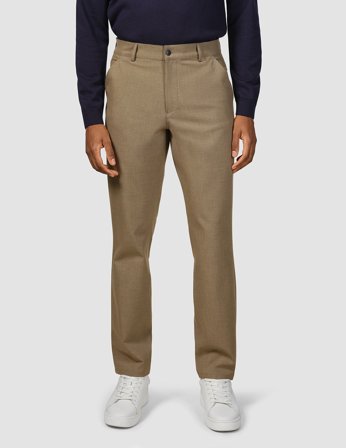 Shaping New Tomorrow - Essential Pants - Vintage Brown Melange - Regular Fit - Herr - Storlek 33/36