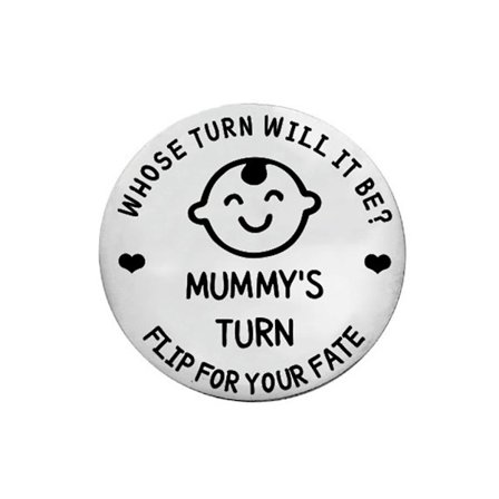 Ny foreldre mamma pappa beslutningsmynt Dobbeltsidig mynt Utsøkt monumental mynt