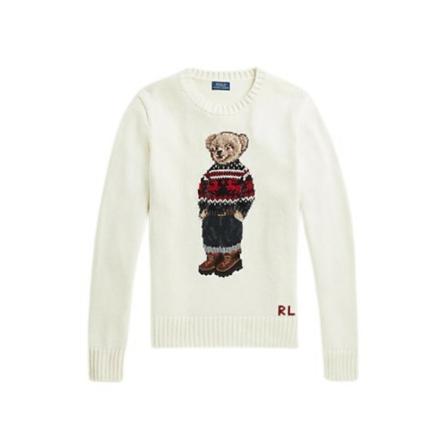 Polo Ralph Lauren, Round-neck Knitwear Wit, Dames, Maat:S