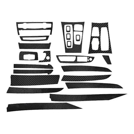 22 stk Bil Interiør Dekorativt Klistremerke 5d Glanset Karbonfiber Trim Beskyttende For- X5 E70 2007-2013-max