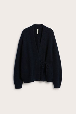 Kappahl | Kofta med knytband i ullmix | Blå