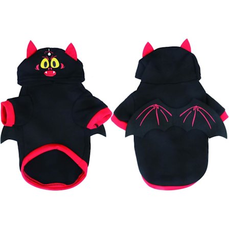 Halloween fladdermus husdjursdräkter med vingar, valp hundtröja kläder O