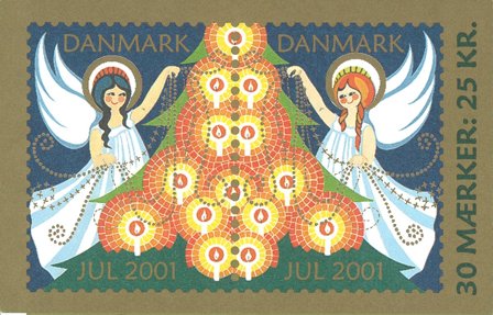 Danmark - julmärke 2001 - Hæfte - Postfrisk