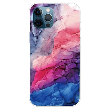 Marmormotiv iPhone 14 Pro Max skal - Vattenhaltigt Livfullt Mönster