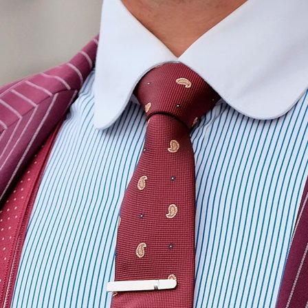 Μπορντό Γραβάτα με Μοτίβο Κόμμες για άνδρες - Λεπτές (skinny) γραβάτες