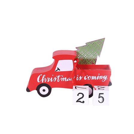 Juldekorationer Ny färgad tryckt träkalender skrivbord