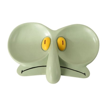 Dyr Brilleholder Squidward Harpiks Statue Kreativ Brillestel Brilleholder til Kommode Hjem Kontor Skrivebords Dekoration Gave (FMY)