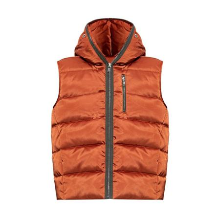 Rick Owens, Quilted vest Oranje, Heren, Maat:M