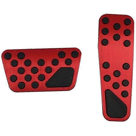 Bil Aluminium Pedalöverdrag för Charger 300 300C Broms- och Gaspedaltillbehör, Röd