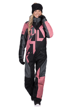 Tuta FXR Cold Cross CX F.A.S.T Isolata Donna 26 Nero/Carbone/Rosa 4
