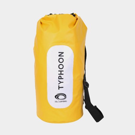 Sac étanche / sac marin Typhoon Seaton, 250D, 20 litres, jaune