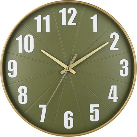 12 tums väggklocka batteridriven, modern väggklocka för vardagsrum sovrum kök kontor, tyst grön klocka för vägg Grön 0
