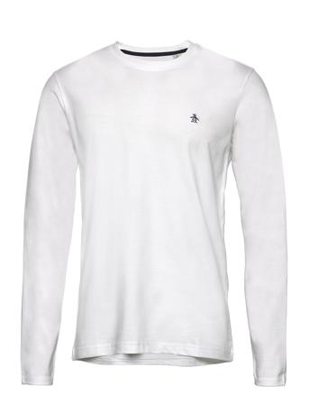 Small Logo Long Sleeved T-Shirt T-shirts Long-sleeved Hvit Original Penguin