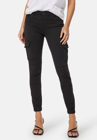 ONLY Missouri Ankl Cargo Pant Black Klær