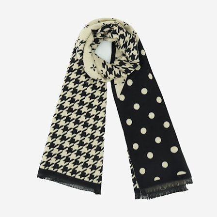 Höst- och vinterhalsduk dam, förtjockad varm sjal