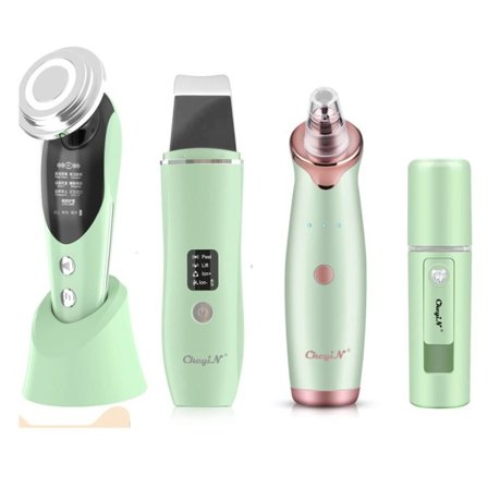 Lys terapi skjønnhet maskin ansiktsbehandling massasje ultralyd hudskrubber