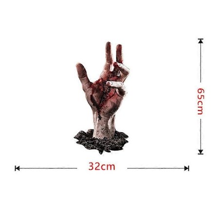 Halloween-klistremerker 3D Knust vegg Spøkelseshånd Gulvklistremerker Dekorative veggklistremerker Selvklebende