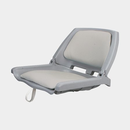 Folding boat seat ESM Skipper, light grey