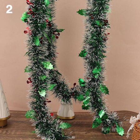 Mörkgrönt band julgransprydnad 2 2