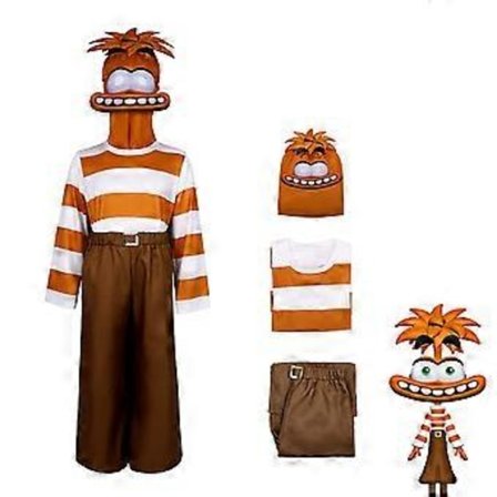 Inderst Inde 2 Cosplay Kostume Festlig Udklædningssæt Jumpsuit Bodysuit til Mænd Kvinder (150 Angst)