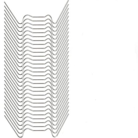 50 st rostfria växthusmetallfästen med tråd
