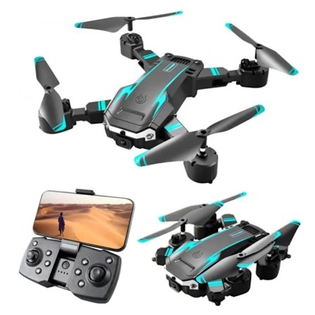Drone med 4K-kamera WiFi FPV 1080P HD dobbelt foldbar RC-drone visuel positionering Auto Retu