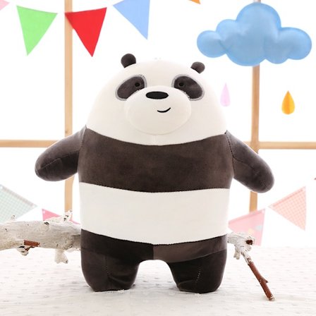 30cm Panda Kawaii Nallebjørn Plyslegetøj Cartoon Bjørn Fyldt Bjørn