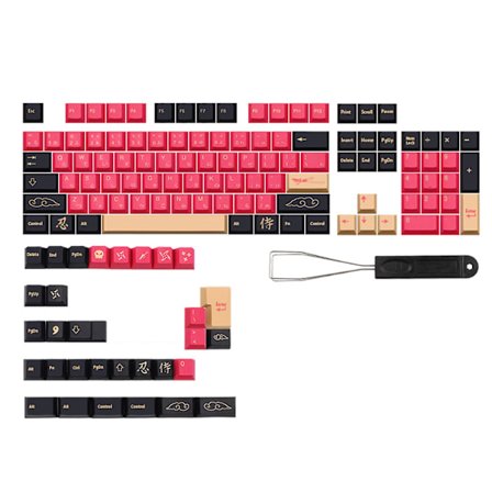 135 Pbt Keys Japanske Samurai Keycaps Til Cherry Mx Switch Mekanisk Tastatur