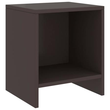 Vidaxl Sängbord 2 St Mörkbrun 35x30x40 Cm Massiv Furu Brun