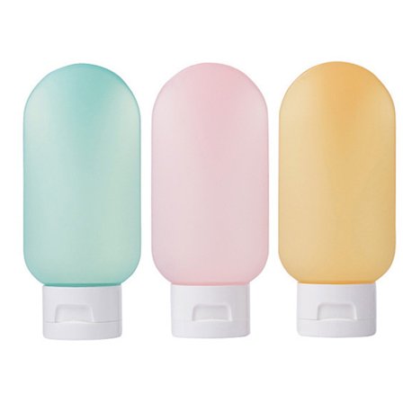 Lekkasjesikre reiseflasker - Reisebeholdere for reisestørrelse (3-delt reiseflaskesett)