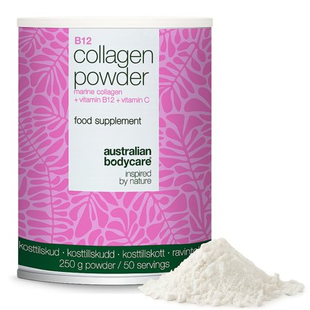 Australian Bodycare Kollagenpulver + B12 vitamin og C vitamin 250 g, Helse & Madvarer, B-vitamin, B12 Vitamin