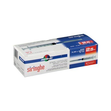 Master-Aid Siringa Venipuntura 2,5ml Gauge 23 10 Pezzi