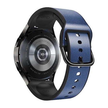 Snabbkoppling klockarmband i mjukt läder för Samsung Galaxy Watch 4/5/6 40/44mm / 5 Pro 45mm