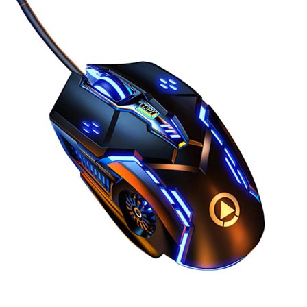 G5 Kablet Mus RGB Baggrundslys Lydløs Computertilbehør Ergonomisk USB 3200DPI E-Sports Mekanisk Mus til Laptop (FMY)