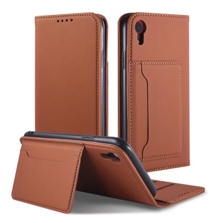 Multifunktionellt Magnetfodral Till Iphone Xr Brun