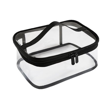 Vandtæt Transparent Makeup Taske med Lynlås Bærbar Rejseopbevaringspose