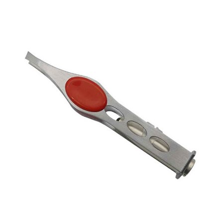 Rostfritt ögonbryn LED-pincett med stark LED-belysning