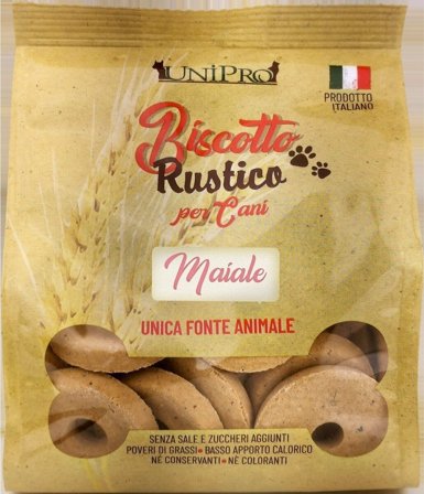 Unipro Biscotto Rustico Maiale Alimento Complementare Per Cani