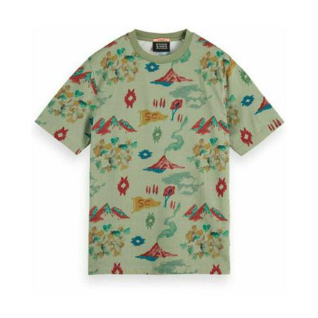 Scotch & Soda T-shirt , Groen , Heren , Maat: S