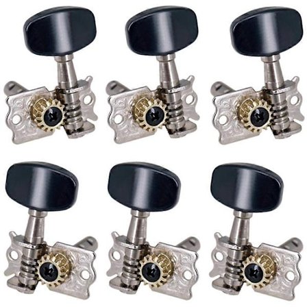 6 stk. 3R3L Gitar Stemmeskruer Åpne Mekanikk Akustisk Folkgitar Stemmeskrue Stemmere Deler