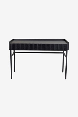 Rowico Home - Halifax skrivebord 135x62 med træbordplade - Sort - Skriveborde - Fra Homeroom