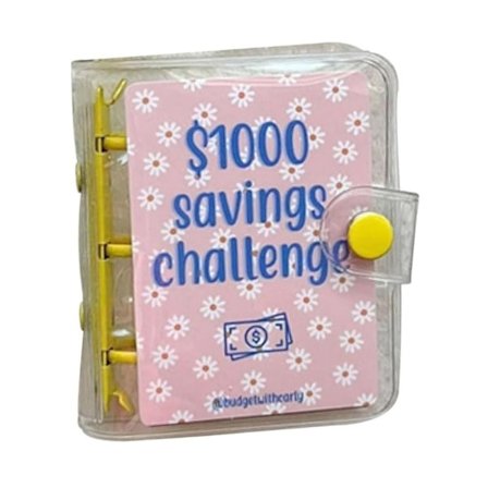 Mini Binder Savings Challenge Challenge Binder 1000DOLLAR