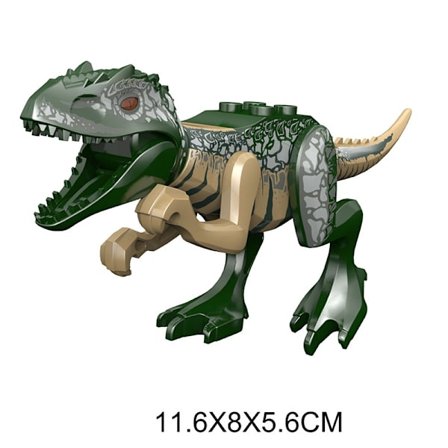 Jurassic Dino World byggeklodser: Velociraptor, T-Rex, Triceratops og Indominus Rex Legetøj