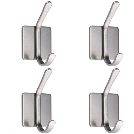 Håndklæde krog, klæbende kroge badeværelse, selvklæbende frakke krog, 4-pak