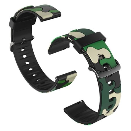 22mm camouflage watch band for Samsung, Huawei and Amazfit watch - Army Green